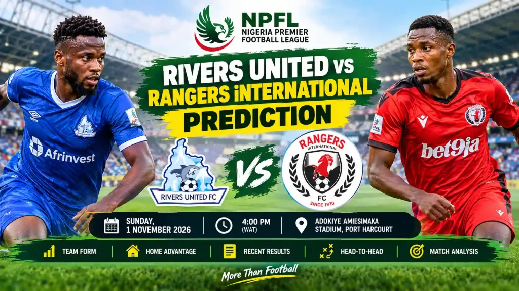Rivers United vs Rangers International prediction for NPFL Matchday 11 on 1 November 2026